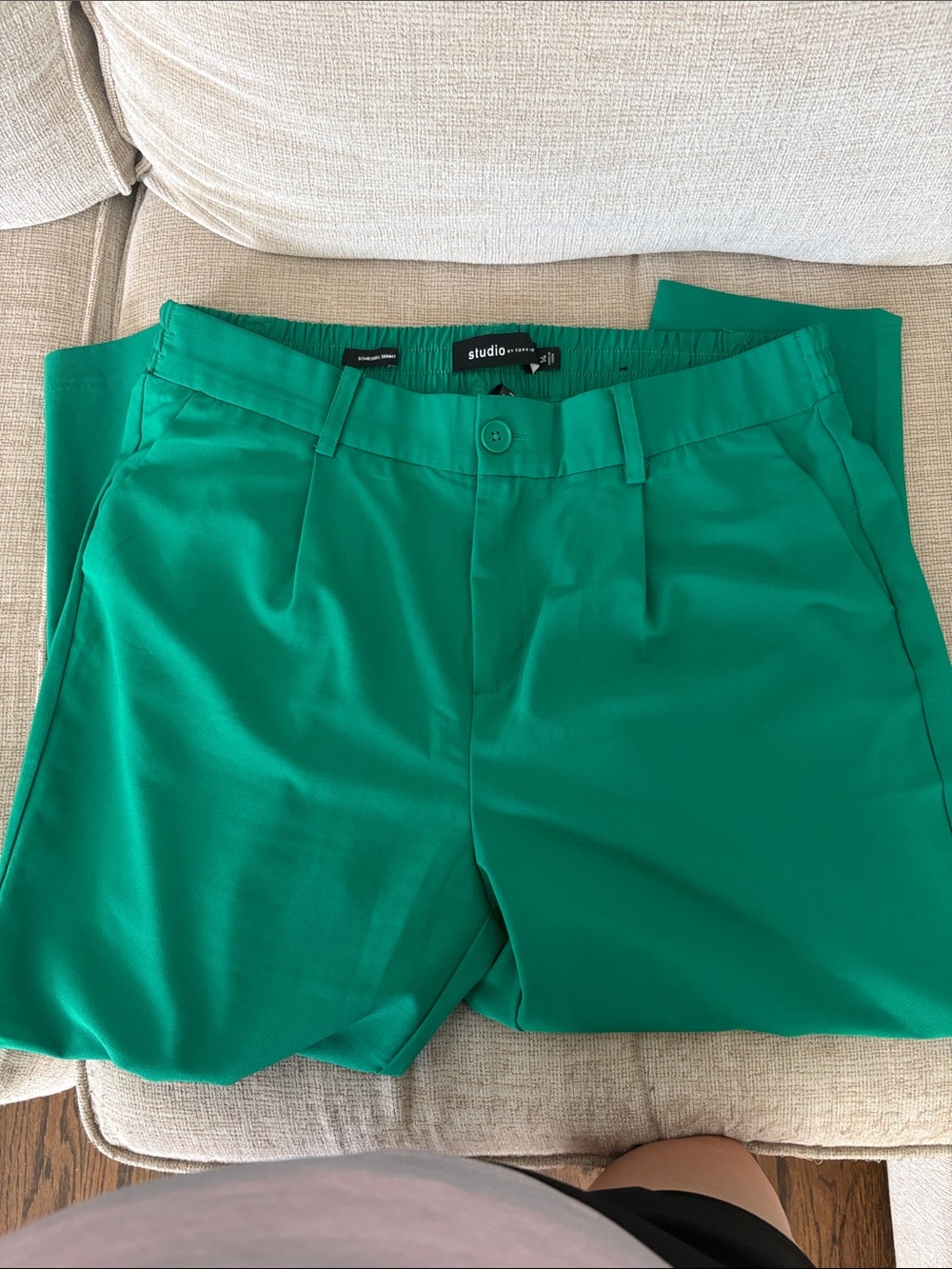 torrid emerald green tailored pants